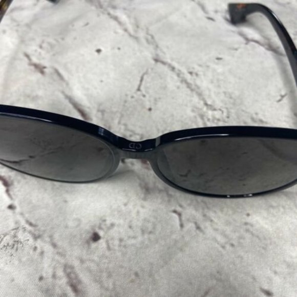Dior TAONR Black Havana Round oversized Sunglasses - Picture 5 of 10